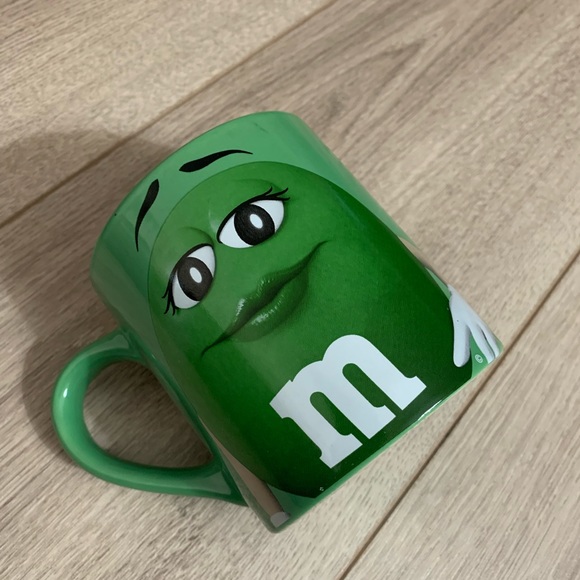 Green M & M’s Coffee Mug. Very Good Condition. No chips or cracks.  4” H - Picture 3 of 11
